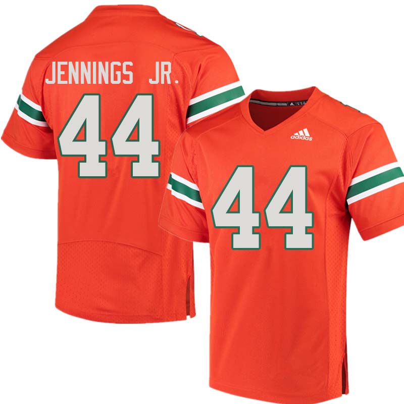 Adidas Miami Hurricanes #44 Bradley Jennings Jr. College Football Jerseys Sale-Orange - Click Image to Close